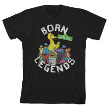 Load image into Gallery viewer, Sesame Street TShirt Big Bird Apparel Youth Black TShirt