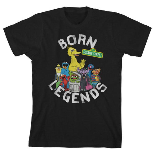 Sesame Street TShirt Big Bird Apparel Youth Black TShirt