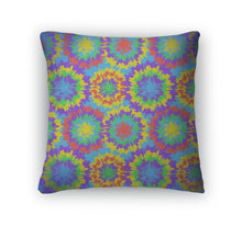 Load image into Gallery viewer, Throw Pillow, Hippie Pattern With Bright Drops