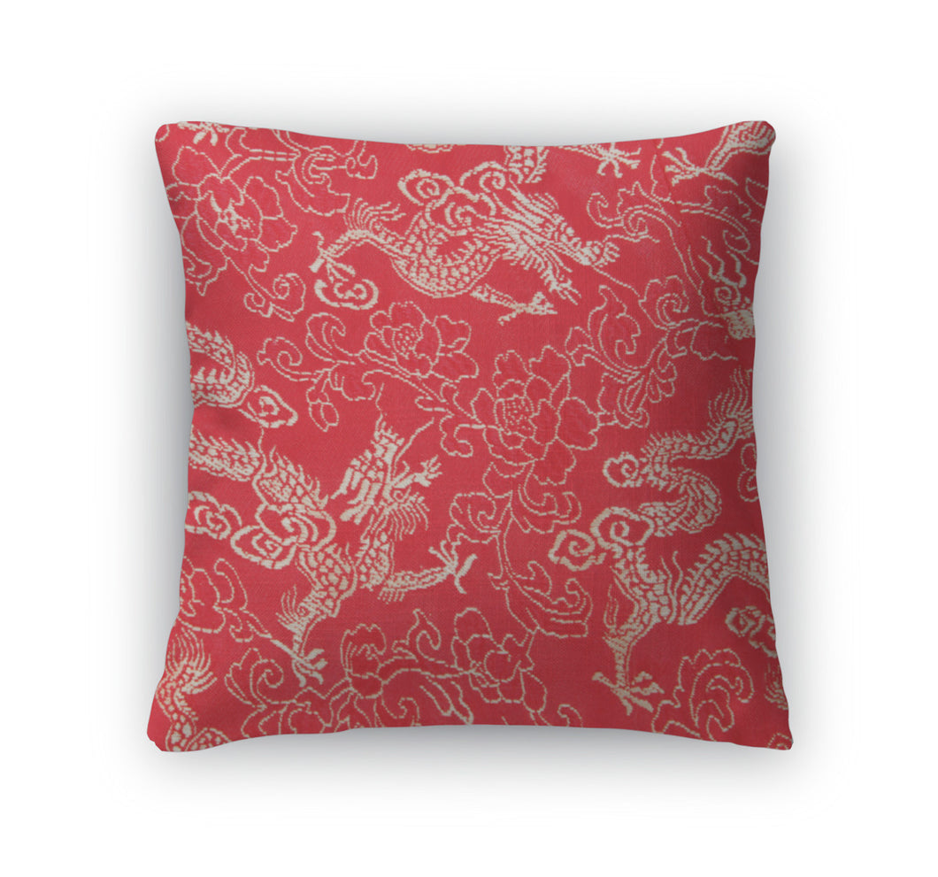 Throw Pillow, Asian Dragon Pattern