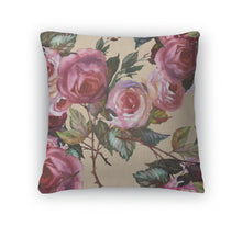 Load image into Gallery viewer, Throw Pillow, Roses Pattern