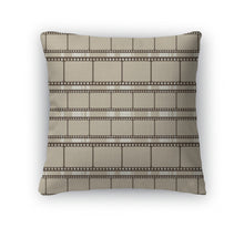 Load image into Gallery viewer, Throw Pillow, Brown Retro With Film Strips
