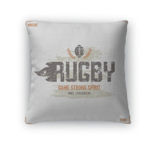 Load image into Gallery viewer, Throw Pillow, College Rugby Team Emblem