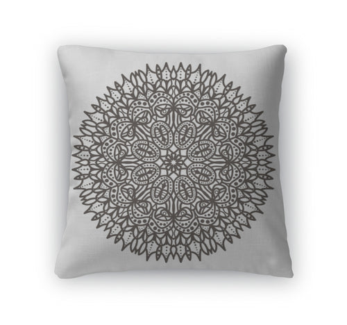 Throw Pillow, Circular Lace Pattern