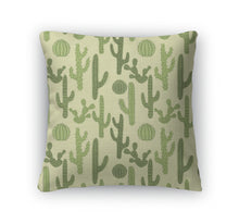 Load image into Gallery viewer, Throw Pillow, Pattern With Cactus 1
