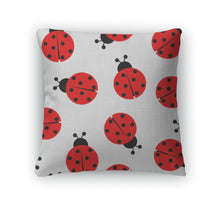Load image into Gallery viewer, Throw Pillow, Ladybug Pattern
