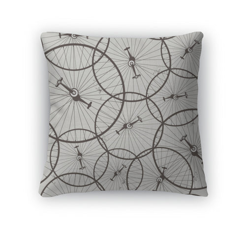 Throw Pillow, Bicycle Wheel
