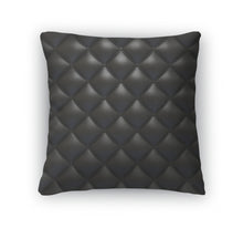 Load image into Gallery viewer, Throw Pillow, Black Leather Upholstery