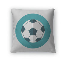Load image into Gallery viewer, Throw Pillow, Soccer Flat Icon With Long Shadoweps10