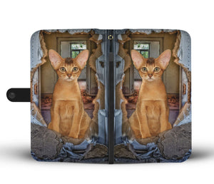 Abyssinian Cat 3D Print Wallet Case