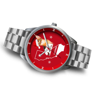 Abyssinian Cat California Christmas Special Wrist Watch