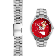 Load image into Gallery viewer, Abyssinian Cat California Christmas Special Wrist Watch