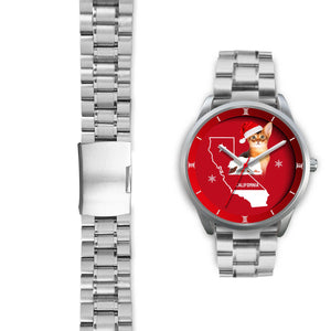 Abyssinian Cat California Christmas Special Wrist Watch
