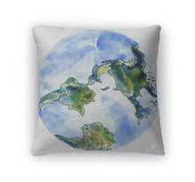 Load image into Gallery viewer, Throw Pillow, Hand Drawn Earth