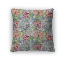 Load image into Gallery viewer, Throw Pillow, Floral With Flowers