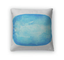 Load image into Gallery viewer, Throw Pillow, Watercolor Blue Blank Rounded Rectangle Shape On White