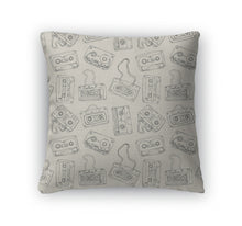 Load image into Gallery viewer, Throw Pillow, Pattern Of Retro Cassette Tapes