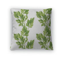 Load image into Gallery viewer, Throw Pillow, Pattern With Leaves Of Parsley