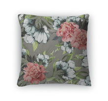 Load image into Gallery viewer, Throw Pillow, Floral Pattern With Roses And Eustoma