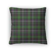 Load image into Gallery viewer, Throw Pillow, Green Tartan Pattern
