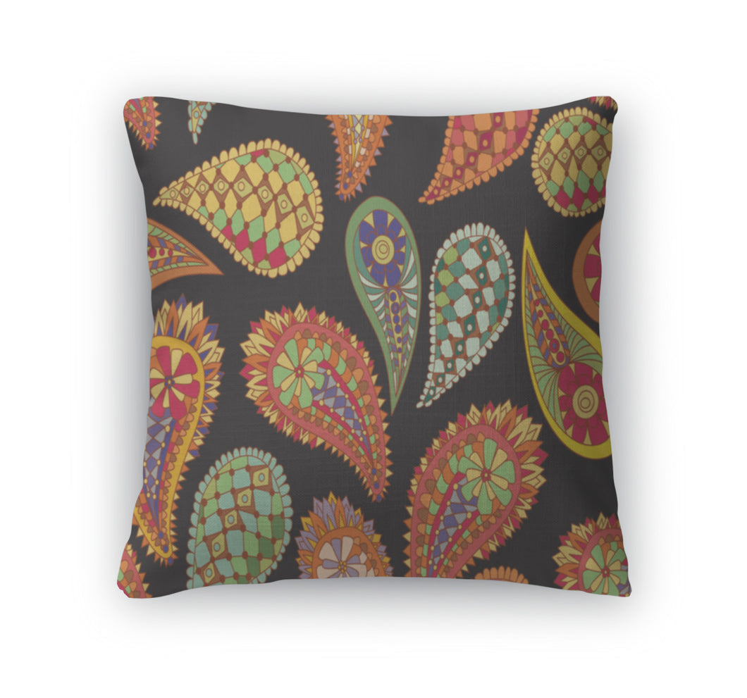 Throw Pillow, Paisley Pattern