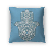 Load image into Gallery viewer, Throw Pillow, Boho Hamsa Hand