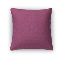 Load image into Gallery viewer, Throw Pillow, Floral Pattern On A Dark Pink