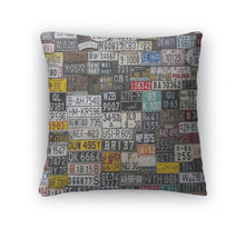Load image into Gallery viewer, Throw Pillow, Various License Plates