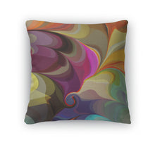 Load image into Gallery viewer, Throw Pillow, Multicolored Watercolor Painting