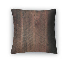 Load image into Gallery viewer, Throw Pillow, Rustic Wood Red And Black