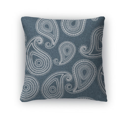 Throw Pillow, Jeans And Paisley