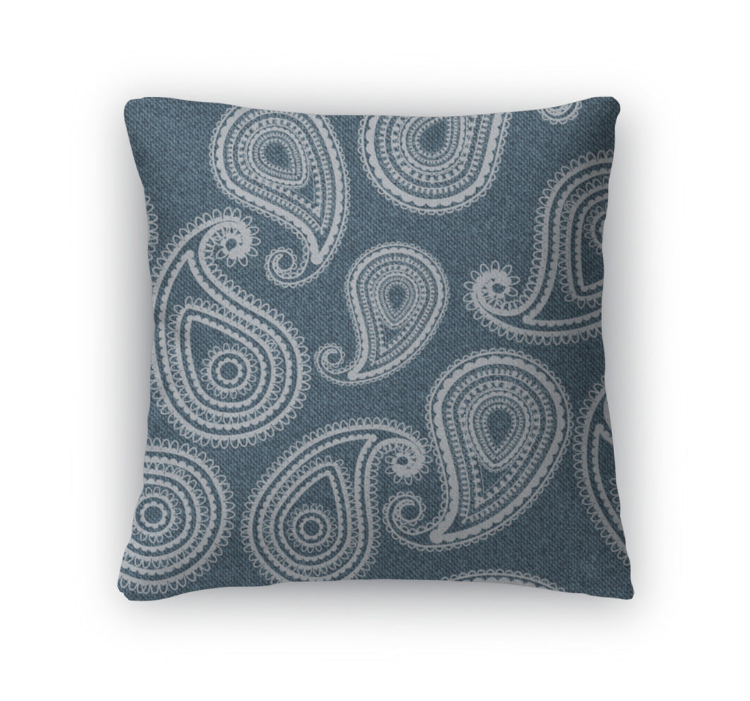 Throw Pillow, Jeans And Paisley