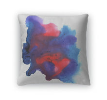 Load image into Gallery viewer, Throw Pillow, Purple Red Spot Watercolors Isolated