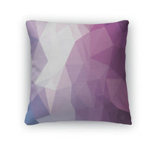 Load image into Gallery viewer, Throw Pillow, Abstract Triangle Geometry Pattern Purple Sensation