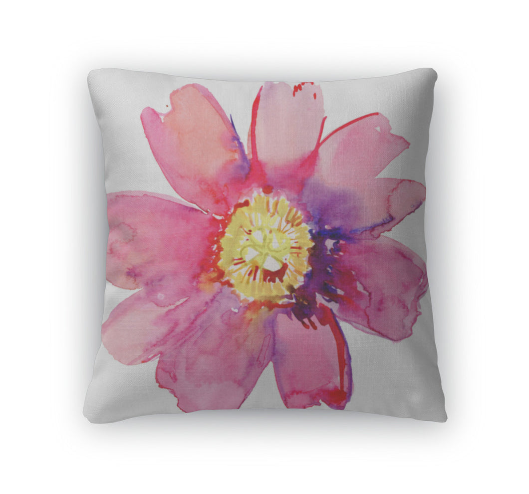 Throw Pillow, Beautiful Pink Flower