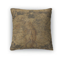 Load image into Gallery viewer, Throw Pillow, World Map