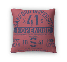 Load image into Gallery viewer, Throw Pillow, Football Athletic Sport Samford Typography Tshirt Graphics S