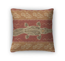 Load image into Gallery viewer, Throw Pillow, Platypus And Fish Tribal Pattern