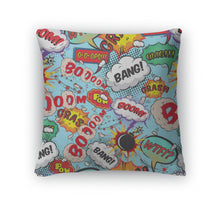 Load image into Gallery viewer, Throw Pillow, Pattern Comic Speech Bubbles