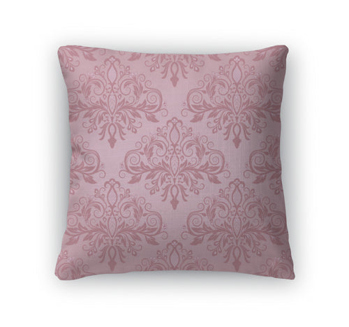Throw Pillow, Damask Pattern