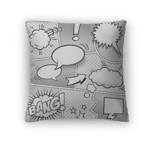 Throw Pillow, Comic Book Page