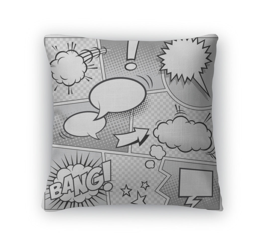 Throw Pillow, Comic Book Page