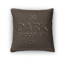 Load image into Gallery viewer, Throw Pillow, Dark Chocolate Square