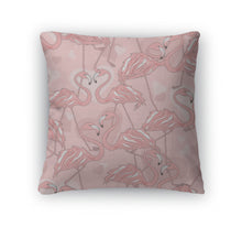Load image into Gallery viewer, Throw Pillow, Pattern Of Flamingos