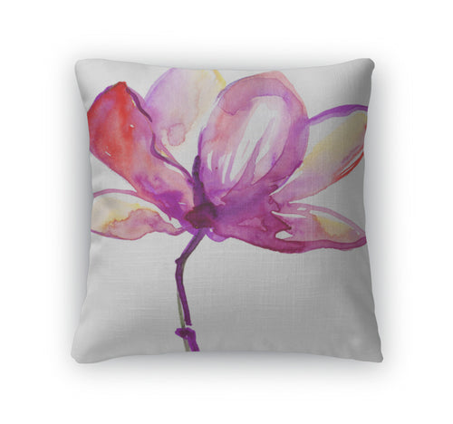 Throw Pillow, Beautiful Pink Flower