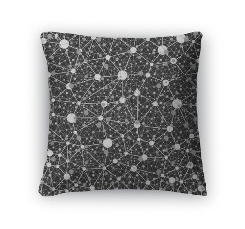 Throw Pillow, Monochrome Pattern