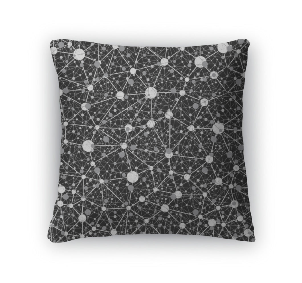 Throw Pillow, Monochrome Pattern