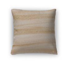 Load image into Gallery viewer, Throw Pillow, Light Brown Watercolor Painted Abstract