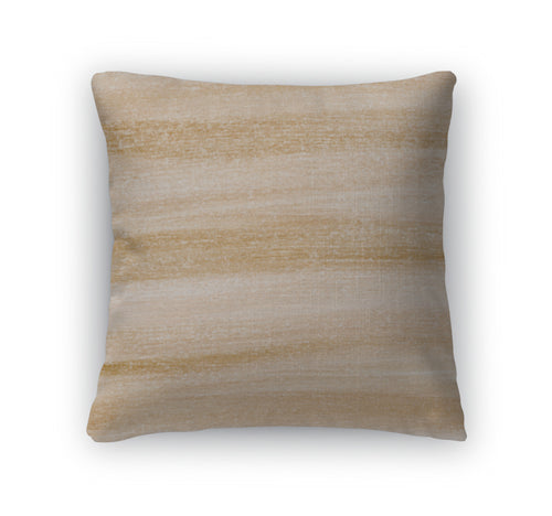 Throw Pillow, Light Brown Watercolor Painted Abstract