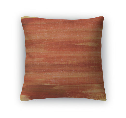 Throw Pillow, Red Orange Yellow Watercolor